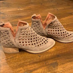 Jeffery Campbell perforated booties